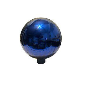 Mirrored Glass Gazing Globe - Blue